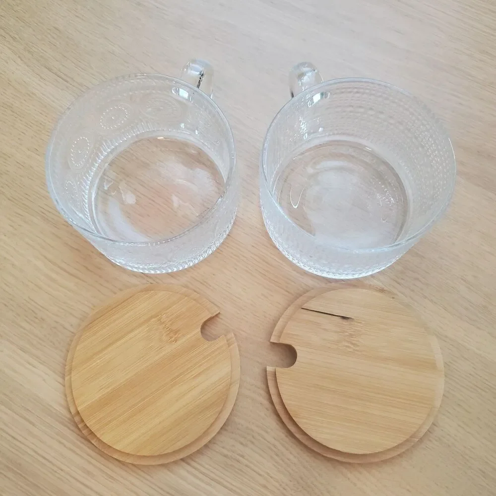 NEW Glass Mug Set